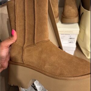 Tan Platform UGG Boots